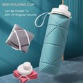 Foldable Silicone Water Bottle Leakproof & Travel Friendly