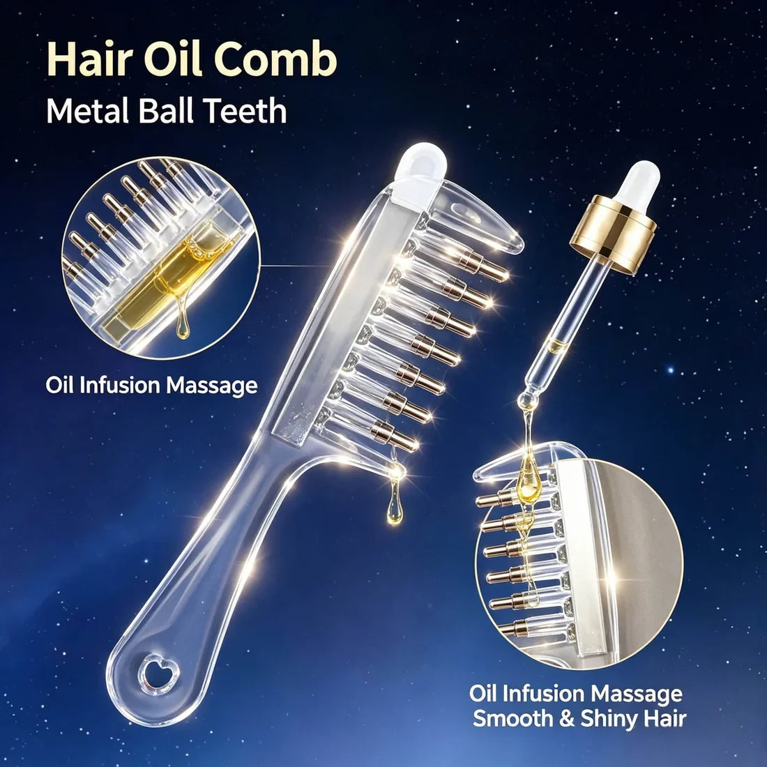 2 in 1 Hair Oiling Comb